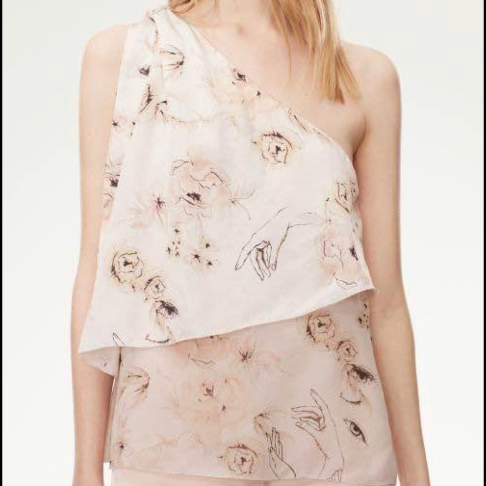Aritzia le fou silk blouse